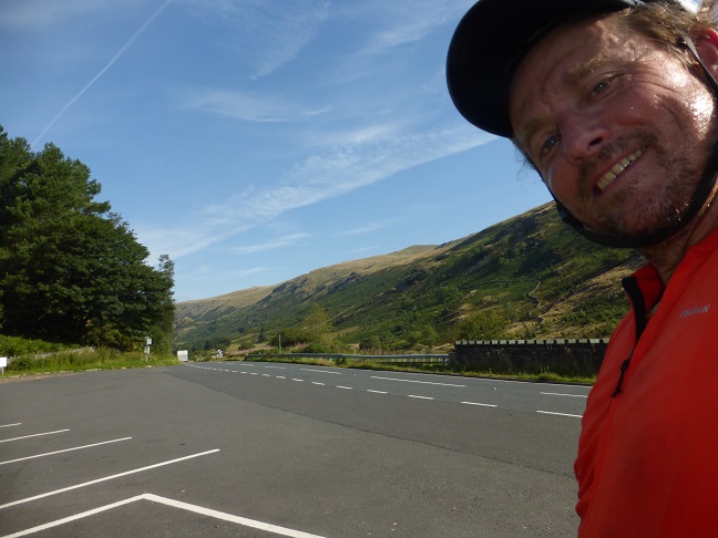This is an image of me climbing up away from lake windermere, half way up!.