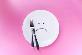 Image showing a sad plate because it is empty and autophagy may help with dieting.