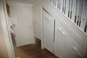 Under Stairs Storage With Women
