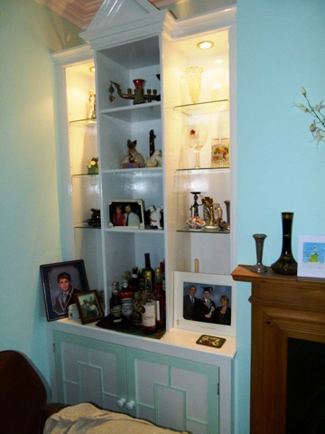 edwardian alcove cabinets