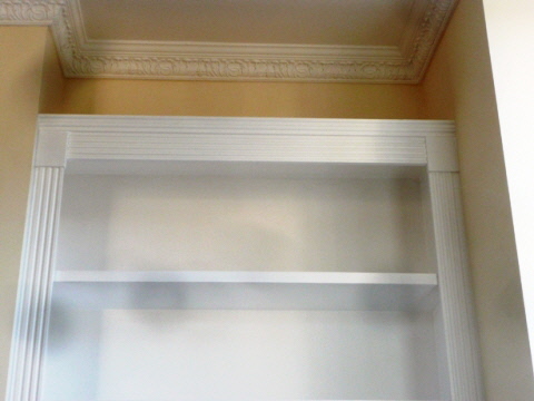 office desk and storage