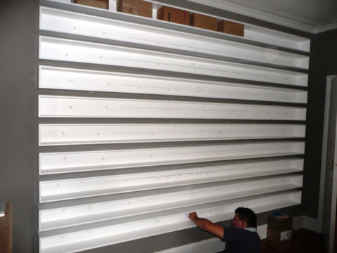 home office cabinets and  shelving installations
