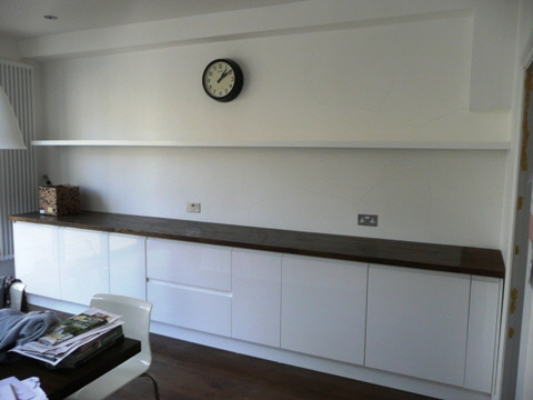 custom house shelves
