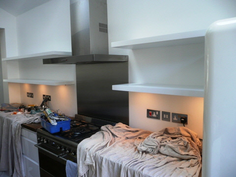 custom house shelves