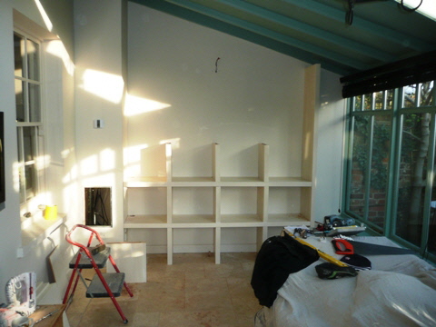 custom house shelves